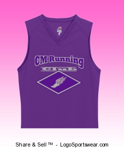 Badger Ladies' B-Core Sleeveless T-Shirt Design Zoom