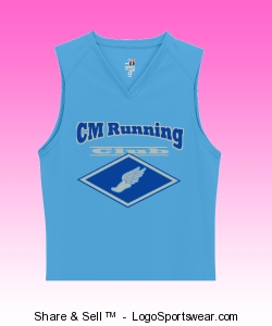 Badger Ladies' B-Core Sleeveless T-Shirt Design Zoom