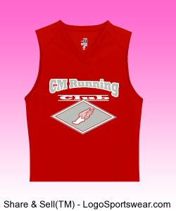 Badger Ladies' B-Core Sleeveless T-Shirt Design Zoom