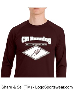 Sport-Tek Men's Dry Zone Long Sleeve Raglan T-Shirt Design Zoom