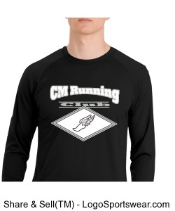 Sport-Tek Men's Dry Zone Long Sleeve Raglan T-Shirt Design Zoom